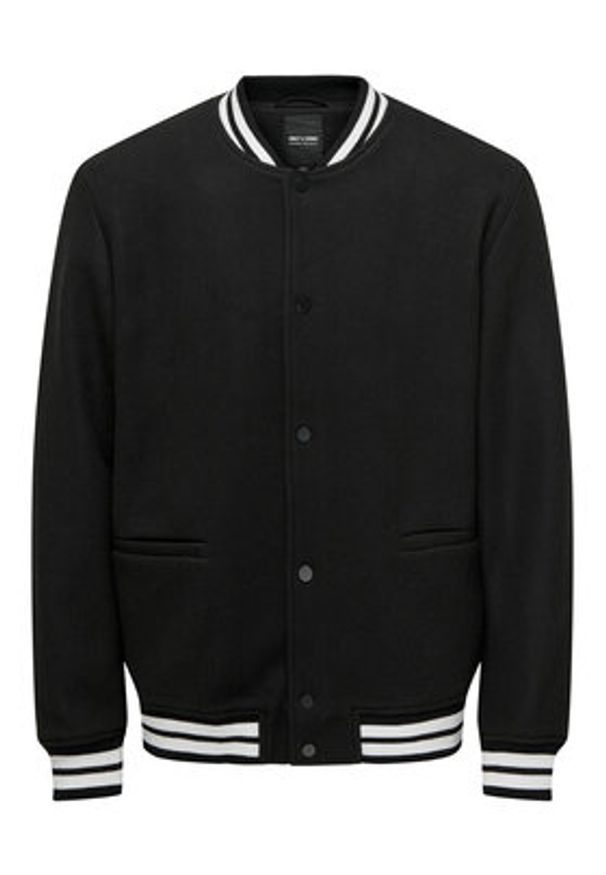 Only & Sons Kurtka bomber 22025212 Czarny Regular Fit. Kolor: czarny. Materiał: syntetyk