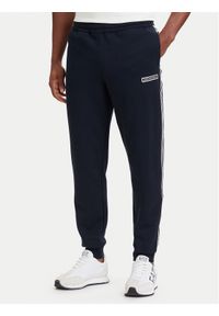 EA7 Emporio Armani Spodnie dresowe 7M002198 AF10377 UB102 Granatowy Slim Fit. Kolor: niebieski. Materiał: bawełna #1