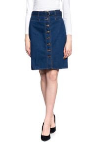 Lee - DAMSKA SPÓDNICA JEANSOWA LEE BELTED SKIRT L38IKE36 112108212. Materiał: jeans #9