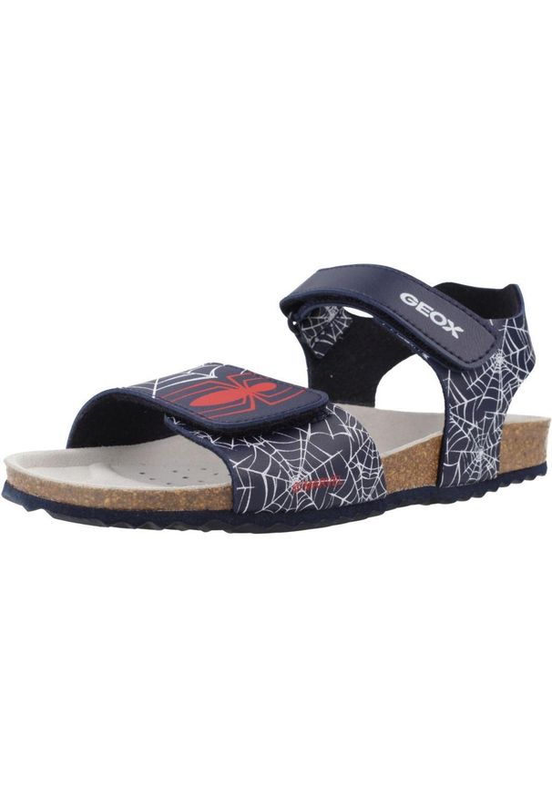 Geox - Sandały GEOX J GHITA BOY Niebieski. Kolor: niebieski. Materiał: syntetyk, tkanina. Sezon: lato