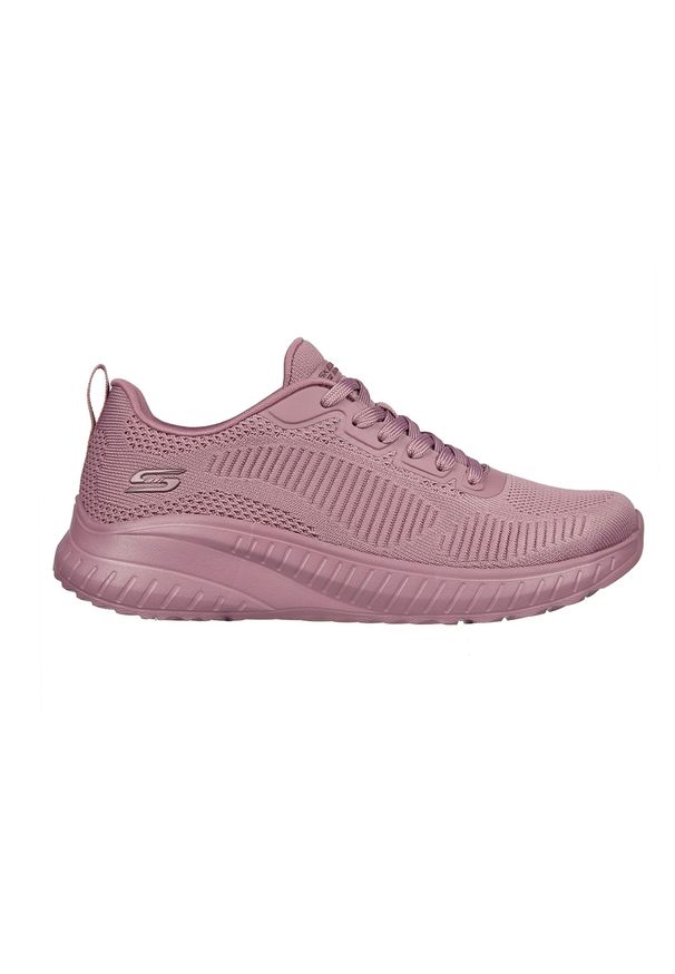 skechers - Buty na co dzień damskie SKECHERS BOBS SQUAD CHAOS - FACE OFF lekkie. Okazja: na co dzień. Kolor: różowy. Szerokość cholewki: normalna. Model: Skechers Sport. Sport: turystyka piesza