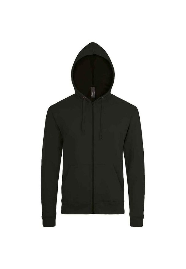 SOL'S - Bluza Z Kapturem Dla Dorosłych Unisex Stone. Typ kołnierza: kaptur. Kolor: czarny