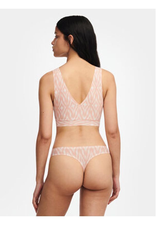 Chantelle Biustonosz top Soft Stretch C11D10 Różowy. Kolor: różowy. Materiał: syntetyk