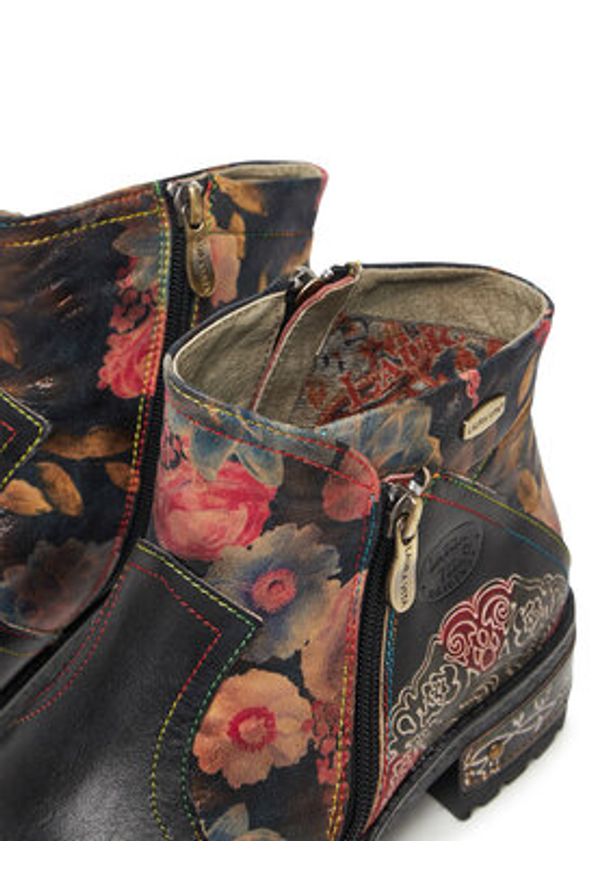 Laura Vita Botki Cocrailo 74 Czarny. Kolor: czarny. Materiał: skóra