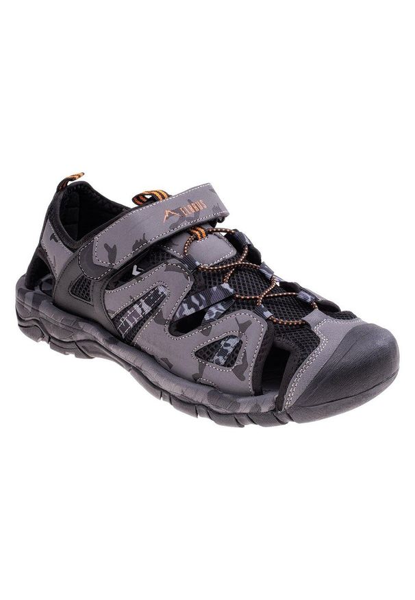 Elbrus - Sandały Męskie Lomero. Kolor: czarny, szary, pomarańczowy, wielokolorowy. Sport: turystyka piesza