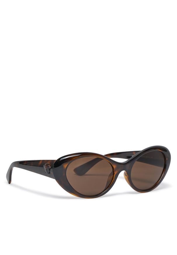 VERSACE - Okulary przeciwsłoneczne Versace. Kolor: brązowy