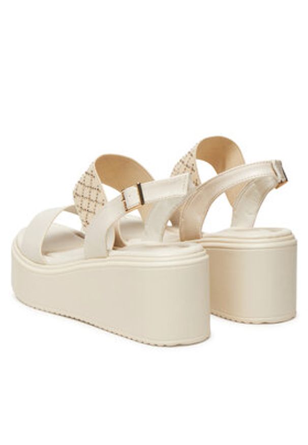 Clara Barson Sandały 3T8482-26 Écru. Materiał: materiał, syntetyk