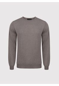 Pako Lorente - PAKO LORENTE – Brązowy sweter męski z wełny merino. Kolor: brązowy. Materiał: wełna. Wzór: gładki. Sezon: zima