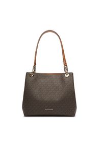MICHAEL Michael Kors Torebka Kensington 30F3G8KT7B Brązowy. Kolor: brązowy. Materiał: skórzane
