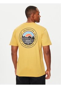 Quiksilver T-Shirt Landscapes EQYZT07917 Żółty Regular Fit. Kolor: żółty. Materiał: bawełna