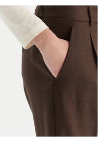 Weekend Max Mara Spodnie materiałowe Caldaia 2525136152 Brązowy Regular Fit. Kolor: brązowy. Materiał: wełna #3