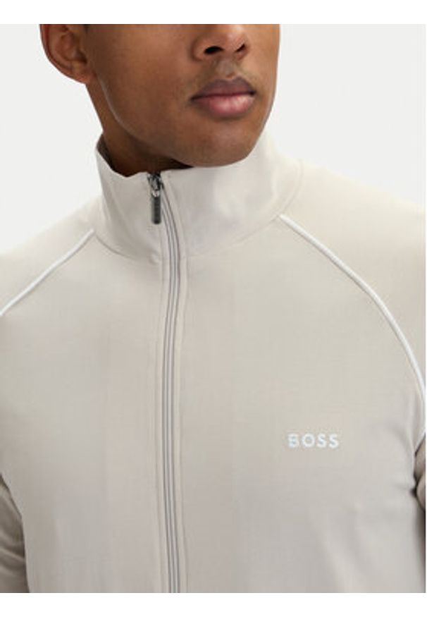 BOSS Bluza Mix&Match 50515307 Beżowy jasny Regular Fit. Kolor: beżowy. Materiał: bawełna