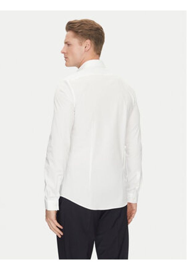 Calvin Klein Koszula K10K114299 Biały Slim Fit. Kolor: biały. Materiał: bawełna