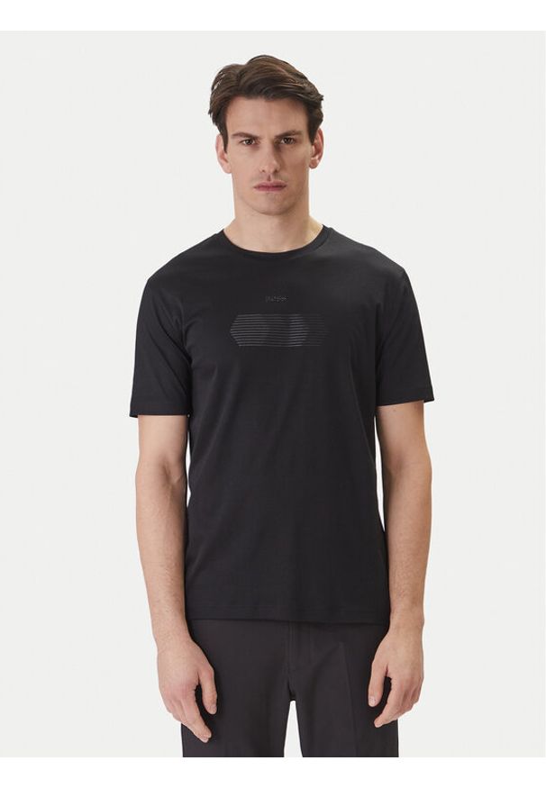 BOSS T-Shirt TS_Unity 50554557 Czarny Regular Fit. Kolor: czarny. Materiał: bawełna