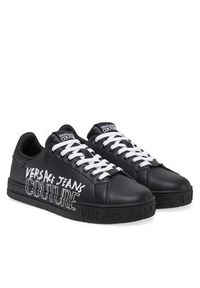 Versace Jeans Couture Sneakersy 78YA3SKC Czarny. Kolor: czarny. Materiał: skóra #4