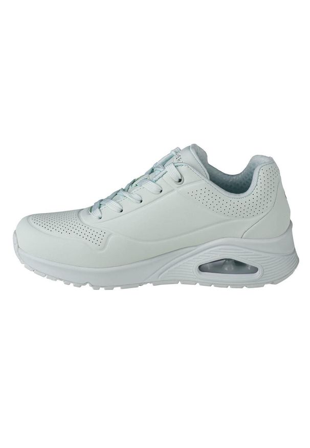 skechers - Buty sportowe Sneakersy damskie, Uno Frosty Kicks. Kolor: zielony. Sport: turystyka piesza