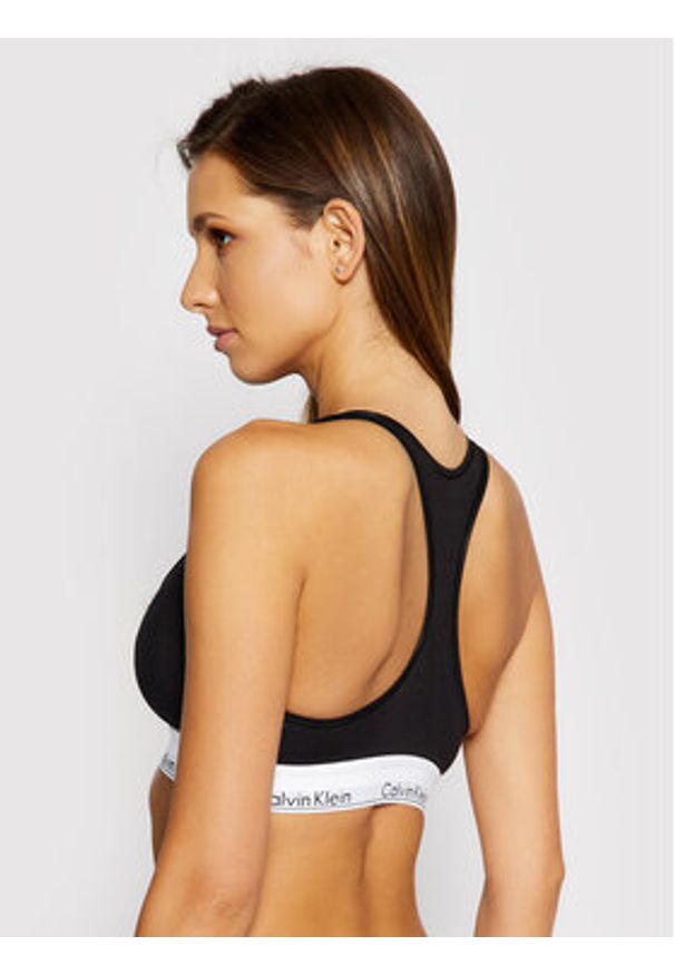 Calvin Klein Underwear Biustonosz top 0000F3785E Czarny. Kolor: czarny. Materiał: bawełna