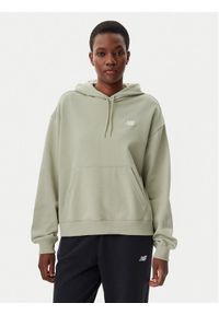 New Balance Bluza WT41507 Zielony Relaxed Fit. Kolor: zielony. Materiał: bawełna, syntetyk #1