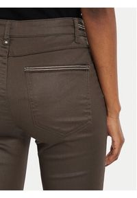 Morgan Spodnie materiałowe 212-PALONA Brązowy Slim Fit. Kolor: brązowy. Materiał: syntetyk, bawełna #3