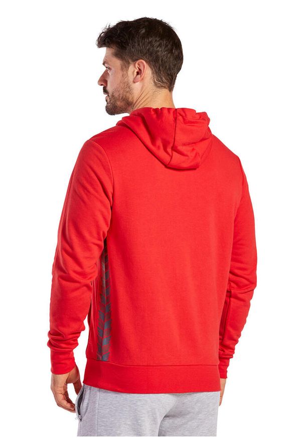 ERIMA - Hoodie Erima Essential Team. Typ kołnierza: kaptur. Kolor: czerwony, szary, wielokolorowy