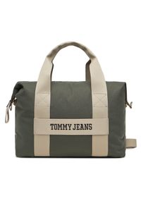 Tommy Jeans Torba Tjm Retro Cool Duffle AM0AM13325 Khaki. Kolor: brązowy. Materiał: materiał. Styl: retro