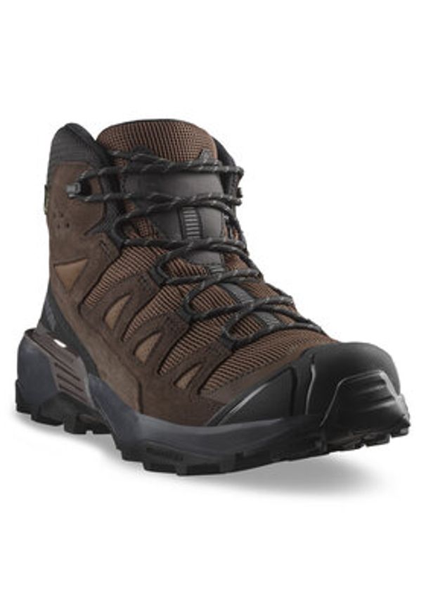 salomon - Salomon Trekkingi X Ultra 360 Leather Mid Gore-Tex L47570900 Brązowy. Kolor: brązowy. Materiał: materiał. Technologia: Gore-Tex. Sport: turystyka piesza