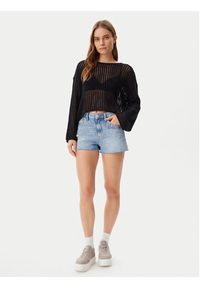 Vans Sweter Mila VN000M9H Czarny Loose Fit. Kolor: czarny. Materiał: bawełna #3