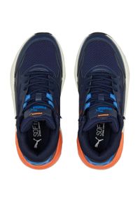Buty do chodzenia dla dzieci Puma X-ray Speed Mid Wtr. Zapięcie: sznurówki. Kolor: niebieski. Materiał: materiał, syntetyk. Szerokość cholewki: normalna. Sport: turystyka piesza