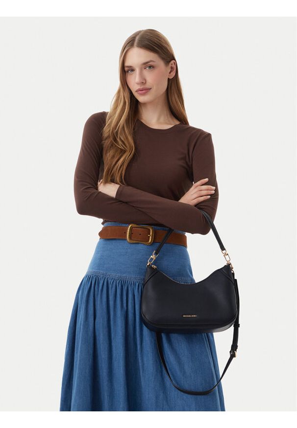 MICHAEL Michael Kors Torebka 32S6GJ6W8L Czarny. Kolor: czarny. Materiał: skórzane