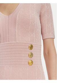 Marciano Guess Sukienka dzianinowa G6YK18 Z1012 Różowy jasny Slim Fit. Kolor: różowy. Materiał: wiskoza #5