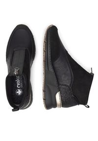 Rieker Sneakersy N6361-00 Czarny. Kolor: czarny. Materiał: materiał #3