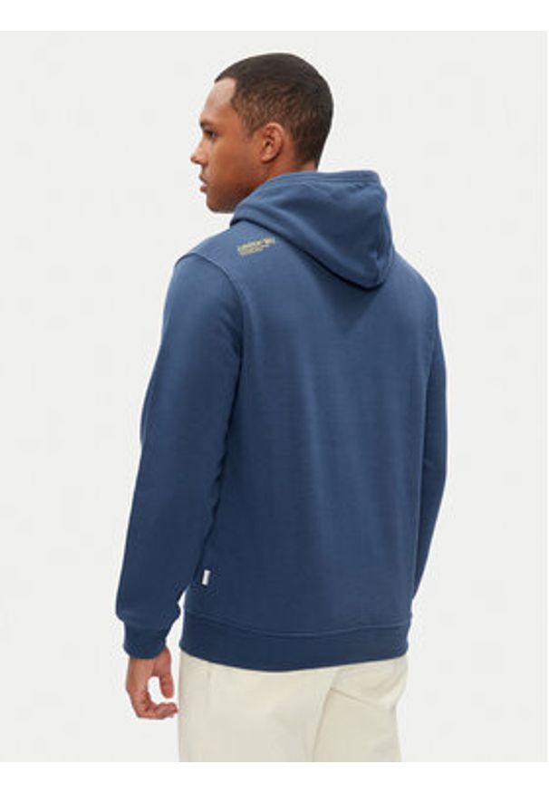 Pepe Jeans Bluza Dylan PM582755 Niebieski Regular Fit. Kolor: niebieski. Materiał: syntetyk