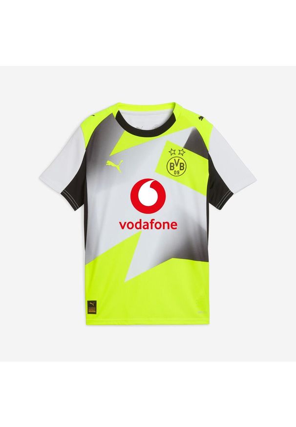 Oficjalna koszulka piłkarska Borussii Dortmund dla dzieci Puma 25/26 wyjazdowa. Materiał: materiał. Sport: piłka nożna