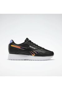Obuwie Sportowe Damskie Reebok Royal Glide Ripple Double W Czarny. Zapięcie: sznurówki. Kolor: biały, czarny, różowy, wielokolorowy. Materiał: skóra, guma, tkanina. Szerokość cholewki: normalna. Model: Reebok Royal. Sport: turystyka piesza