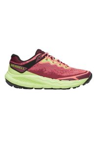 Buty do biegania męskie Merrell Nova 4. Zapięcie: sznurówki. Kolor: różowy. Materiał: materiał, syntetyk, tkanina. Szerokość cholewki: normalna