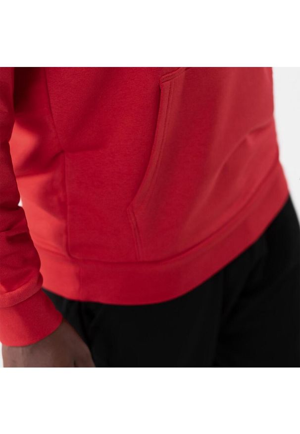 Bluza z kapturem Jako Base. Okazja: na co dzień. Typ kołnierza: kaptur. Kolor: czerwony. Styl: casual, sportowy