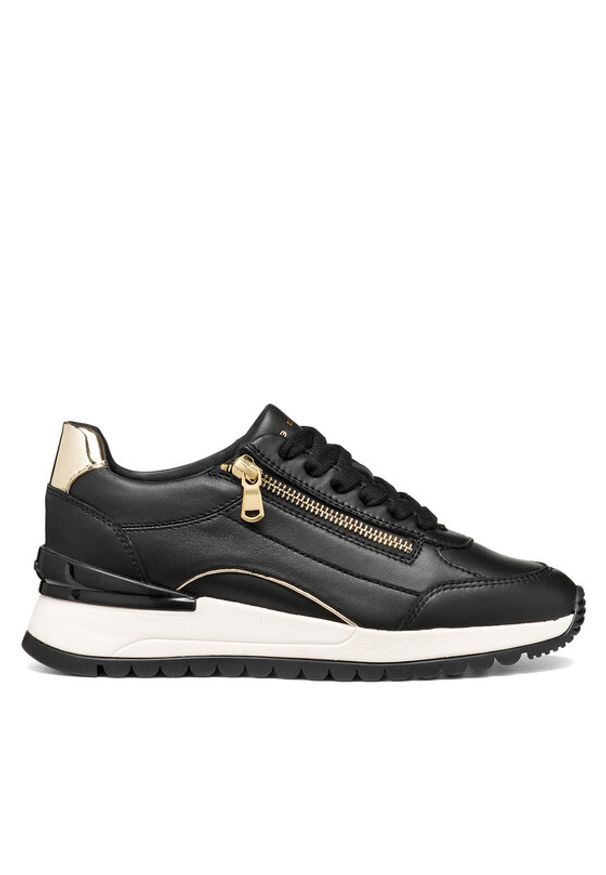 Geox Sneakersy D Desya D6600A 085BN C9258 Czarny. Kolor: czarny. Materiał: skóra