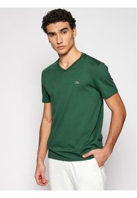 Lacoste T-Shirt TH6710 Zielony Regular Fit. Kolor: zielony. Materiał: bawełna