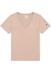 Koszulka damska Champion 117536. Kolor: beżowy. Materiał: materiał, prążkowany #1