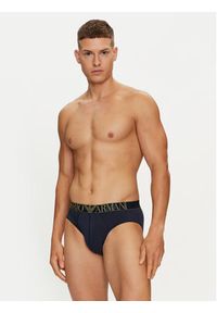 Emporio Armani Underwear Komplet 3 par slipów 111734 4F726 64135 Granatowy. Kolor: niebieski. Materiał: bawełna