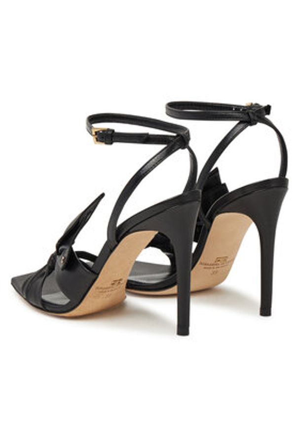Elisabetta Franchi Sandały SA-25L-51E2 Czarny. Kolor: czarny. Materiał: skóra