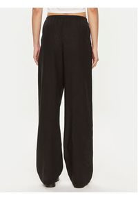 Gina Tricot Spodnie materiałowe 19770 Czarny Regular Fit. Kolor: czarny. Materiał: len #3
