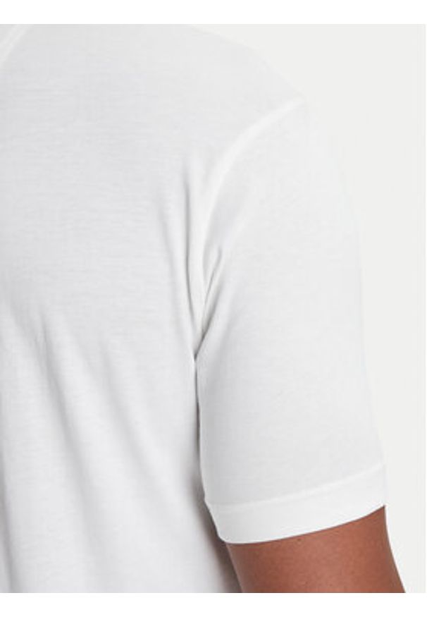 BOSS T-Shirt Iconic Zone 50550113 Biały Regular Fit. Kolor: biały. Materiał: bawełna