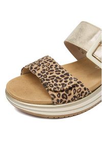 Remonte Klapki CEO-D1J61-91 Złoty. Kolor: złoty. Materiał: materiał #5