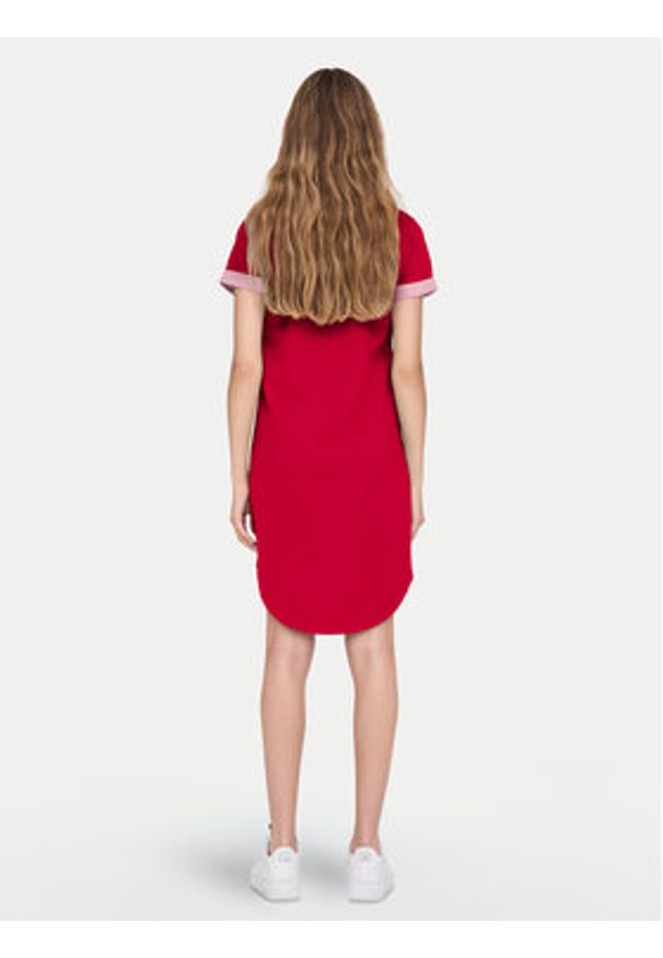 JDY Sukienka codzienna Ivy 15174793 Czerwony Regular Fit. Okazja: na co dzień. Kolor: czerwony. Materiał: syntetyk, bawełna. Typ sukienki: proste. Styl: casual