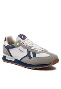 Pepe Jeans Sneakersy Brit Retro M PMS40004 Szary. Kolor: szary. Materiał: materiał