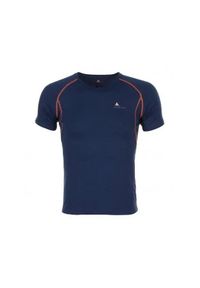 PEAK MOUNTAIN - Koszulka Peak Mountain Cansho. Kolor: niebieski. Wzór: napisy. Sport: fitness #1