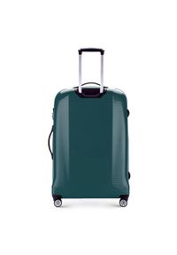 Wittchen - Duża walizka z polikarbonu jednokolorowa zielona. Kolor: zielony. Materiał: guma #5