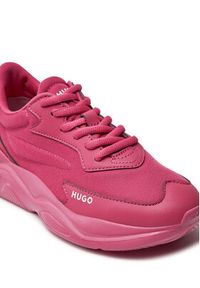 Hugo Sneakersy Leon Runn 50512717 Różowy. Kolor: różowy. Materiał: materiał #3