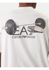 EA7 Emporio Armani T-Shirt 7M001402 AF22264 U0004 Écru Regular Fit. Materiał: bawełna #3